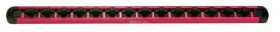 014314 Genius Tools 3/8 Inch Drive Aluminum Socket Organizer / Holder With Quick-lock System 14 Socke