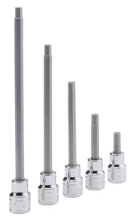 3520 Genius Tools 410 Hex Bit Socket 5/16 Inch Size 1/2 Drive 110mm Length Durabl
