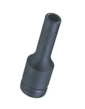 448528 Genius Tools 1/2 Inch Dr. 28mm Deep Thin Wall Impact Socket 12-point Cr-mo -