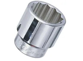 877044 Genius Tools 1 Inch Dr. 1-3/8 Hand Socket 12-point Cr-mo -