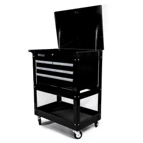 Ts-764b Genius Tools 31 Inch Roll Cart With 4 Drawers X 20 35 Black-