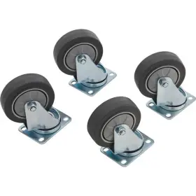 615461 Global Industries Industrial 4 Inch Replacement Rubber Swivel Casters For Assemble