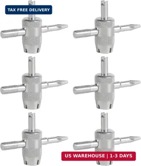 A11668 Goktvai 6pcs Tire Valve Stem Core Removal Tool 4-in-1 Multifunctional R