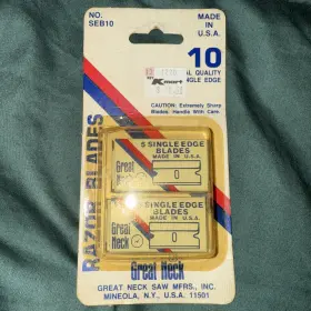 Seb10 Great Neck Replacement Scraper Blades Vtg Nos