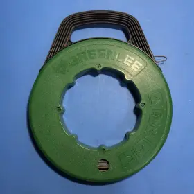 438-10 Greenlee Steel Fish Tape 100 Ft 1/8 Inch Wire Puller