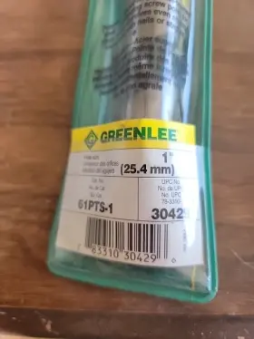 61pts-1 Greenlee Nail Eater Extreme Shorty Auger Bit 1 Inch X 7-5/8