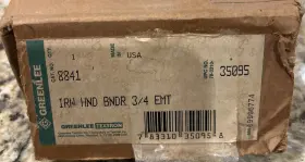 8841 Greenlee 3/4 Emt Bender Head Only Heavy Duty Cast Iron Version New