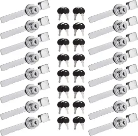 070565 Grronzee 16pack Display Case Lock Showcase Locks For Sliding Glass Door 16pcs