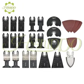 1198635 Handdo 40pcs Oscillating Tool Kit Universal Metal Multitool Saw Blades With Sandpaper