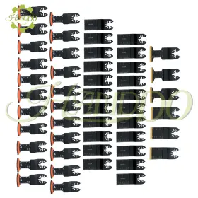 1725895 Handdo 50pcs Quick Release Titanium Oscillating And Curved Edge Saw Blades
