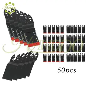 1727904 Handdo 50 Pack 34mm Bi-metal Oscillating Saw Blades Metal Cutting For Hard Wood Plastic