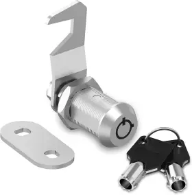 Cl-06 Hecfu 1 Pack Toolbox Lock With Keys 1-1/8 Inch Keyed Alike Silver