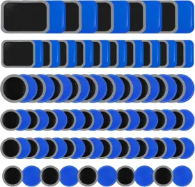 Patches-735403 Hekoujiub 100 Pcs Tire Patches 5 Sizes Rubber Radial Patch Kit Heavy Duty Emergency R