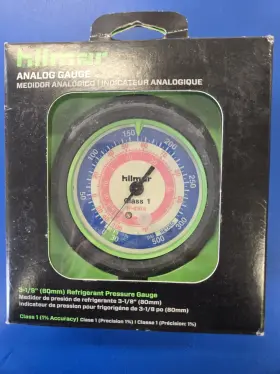 1839082 Hilmor - 410a 3-1/8 Inch Blue Analog Gauge 500 Psi