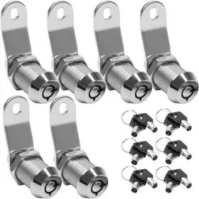Gzdfds0926swq Huquzn Cam Lock Keyed Alike Rv Cabinet Set 7/8 Inch Drawer Locks Fits On Silver