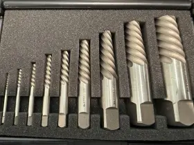 Sxs-hf-9 Ics Cutting Tools Inc. 9 Pc Screw Extractor Set New. Free Shipping Usps