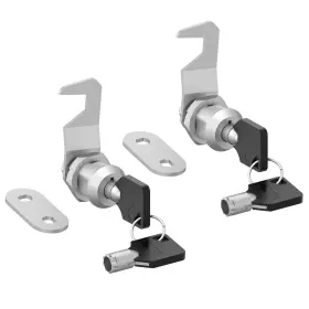 Inbovoga 635411926931 2 Pack Tool Box Locks Hook Cam 5/8 Inch Keyed Alike Silver
