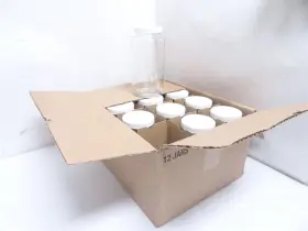 Box-12 Industry-std 9025-g 249854 New In Box Polypropylene Jars 32oz With Lids