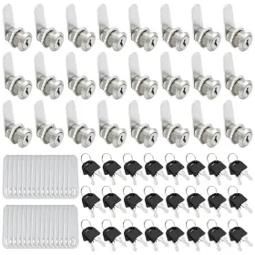 Ofst-wa0001-01-ca59 Interwarm 30 Pack Cabinet Locks With Keys 5/8 Inch Cam Keyed Platinum