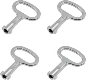 01000001 It Works Great 4pcs Zinc Alloy Water Meter Key - 50x35mm Safety For Flat Lock