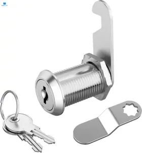 Jayseon 605195331085 1 Pack Cabinet Locks With Key Rv Cam 1-1/8 Inch Silver Metal