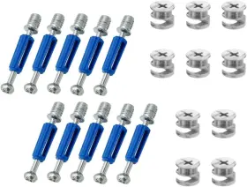 Jinshining 792483925429 20pcs Cam Locks For Furniture 12 X 11.2 Mm Lock Fasteners Blue
