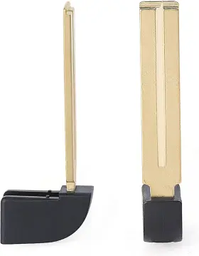 05089 Keymall Car Ignition Emergency Insert Key Blade Replacement 2 Pieces Fits For Gold