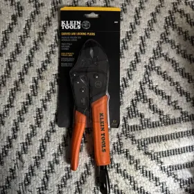 38602 Klein Tools Brand New Curved Jaw 10 Inch Locking Pliers