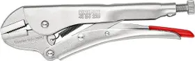 4124225 Knipex 843221001735 Tools - Locking Pliers Straight Jaws Chrome