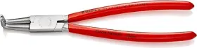 Knipex 843221012410 - 44 23 J31 8 1/2 Inch Internal 90 Angled Snap Ring Pliers-forged Tips