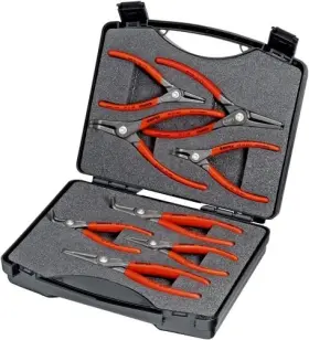 2125 Knipex 843221024451 Tools - 8 Piece Precision Circlip Pliers Set In Case With Foam