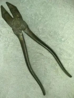 1801-8-1 Kraeuter 1801-8-1/2 Vintage Inch Lineman Cutter Cutting Pliers - Made In Usa