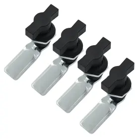 81777 Kyuionty 4pcs Thumb Operated Offset Cam Locks Cross Handle Black