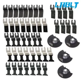 Om263259oc Lablt 50 Pc Oscillating Tool Blades Multitool Metal Wood Plastic Cutting Saw