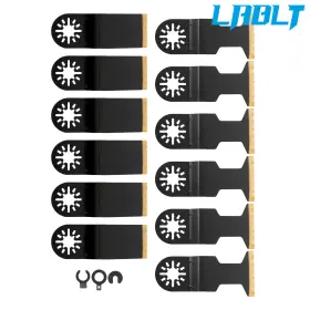 Om378684oc Lablt 12 Pack Bi-metal Universal Oscillating Tool Blade Metal Cutting Blades