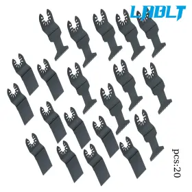Om378720oc Lablt 20pcs 4 Type Professional Oscillating Tool Blade For Metal Cutting Blades
