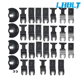 Om379080oc Lablt 32pcs Oscillating Saw Blades Universal Bi-metal Multi Cutting Kit