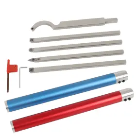 Qs469136qr Lablt 7 Piece 20 Inch Carbide Lathe Tool Set Full Size Woodturning Tools