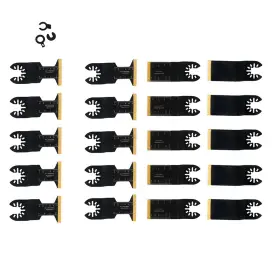 Qs673312qr Lablt 20pcs Oscillating Coated Multi Tool Blades Kit For Metal Wood And Plastic