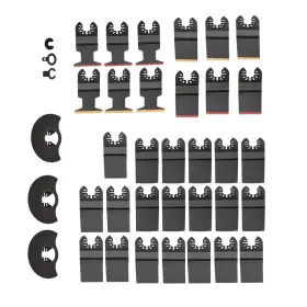Qs673328qr Lablt Multitool Blades 35pcs Titanium And Hcs Oscillating Tool Quick Saw