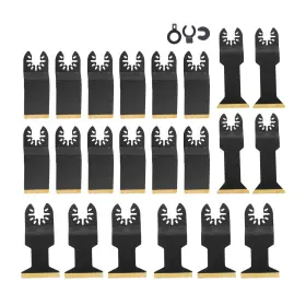 Qs673344qr Lablt Steel Oscillating Tool Blade 22 Pieces 3 Types Carbon Black