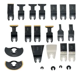 Qs673360qr Lablt Heavy Duty Titanium 23pieces Oscillating Saw Blade Multi Tool Carbon Steel