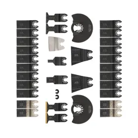 Qs673456qr Lablt For Wood Metal Plastics Saw Blades 35 Oscillating Premium Multitool Kit