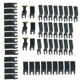 Qs673520qr Lablt 50pcs Titanium Oscillating Quick Release Tool Blade Curved Edge Saw Blades