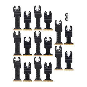 Qs673888qr Lablt 16 Pcs Steel Oscillating Tool Multi 2 Types Black For Metal And Nails