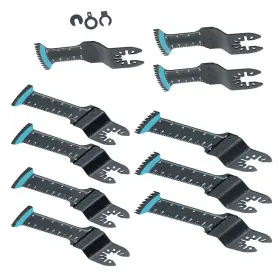 Qs673968qr Lablt 10 Oscillating Saw Blade Multi Tool Bi-metal Includes 3 Types