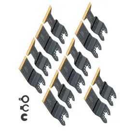 Qs674080qr Lablt 12pcs Oscillating Saw Blades Metal Cutting Multi Tool Blade For Soft