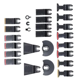 Qs674448qr Lablt 25pcs Multi Tool Blades Set Includes 5 Types Saw Bi-metal For Metal