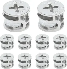15x12mm-10 Litoexpe Gaoc-0039 15 X 12 Mm Cam Lock Nut 10 Pcs Joint Connector