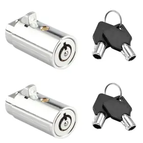Lokgo 303945264156 Tubular Vending Machine Lock With Key Universal Fit For Soda Chrome